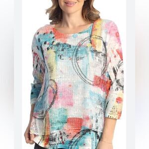 Jess & Jane Round Neck Tunic Size 2X Boutique